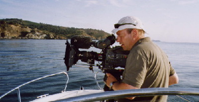 bei der Arbeit in Banyuls-sur-Mer