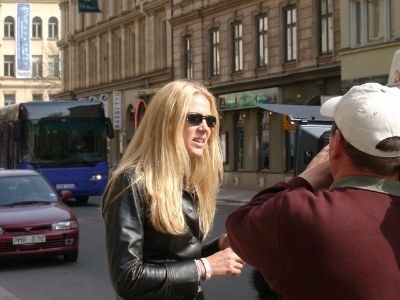 mit Liza Marklund in Stockholm